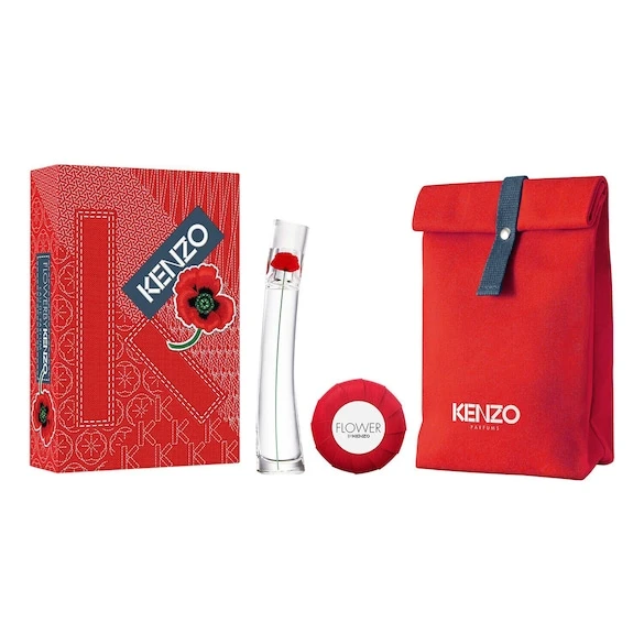 FLOWER BY KENZO - Coffret Eau De Parfum + Savon + Pochette 1 FLOWER BY KENZO - Coffret Eau De Parfum + Savon + Pochette